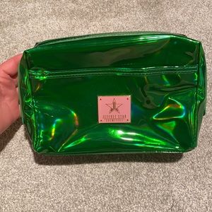 Jeffree Star Holographic Alien Green Makeup Bag
